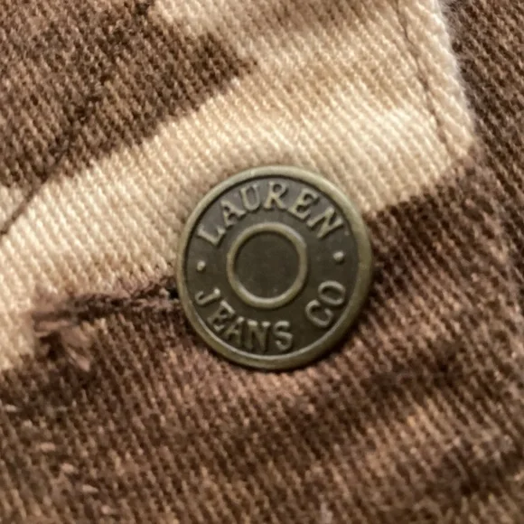 LRL Lauren Jean Co Ralph Lauren Animal Print Jean Jacket Women’s size medium - Picture 7 of 11